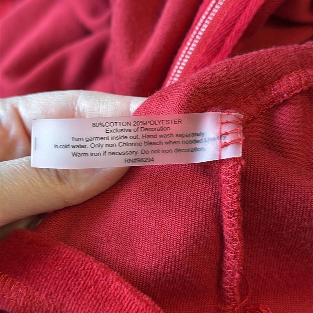 Bundle of Two Onque Casual Zip Up Tops Animal Print and Red Size 2X in GUC - Picture 12 of 17